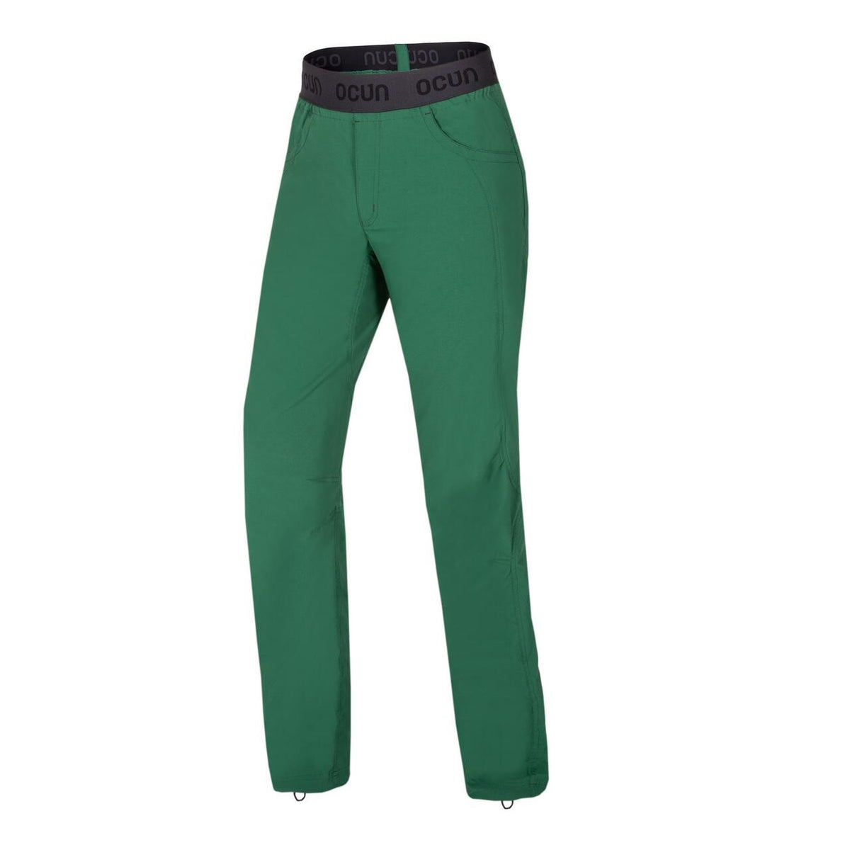 Ocun Mania Climbing | Bouldering Pants Green Dark - front view - The Climbing Shop