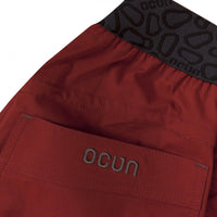 Ocun Mania Climbing | Bouldering Pants Wine Merlot - rear pocket close up - The Climbing Shop