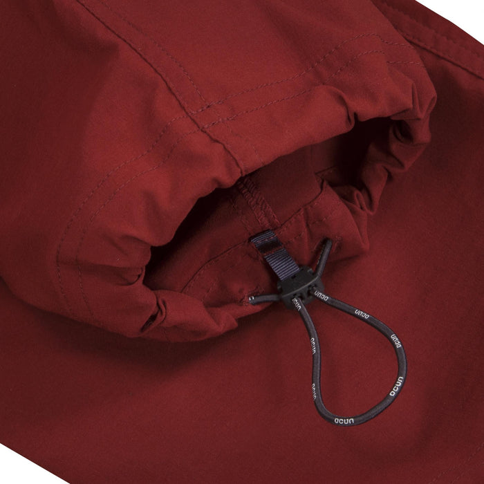 Ocun Mania Climbing | Bouldering Pants Wine Merlot - cuff close up - The Climbing Shop