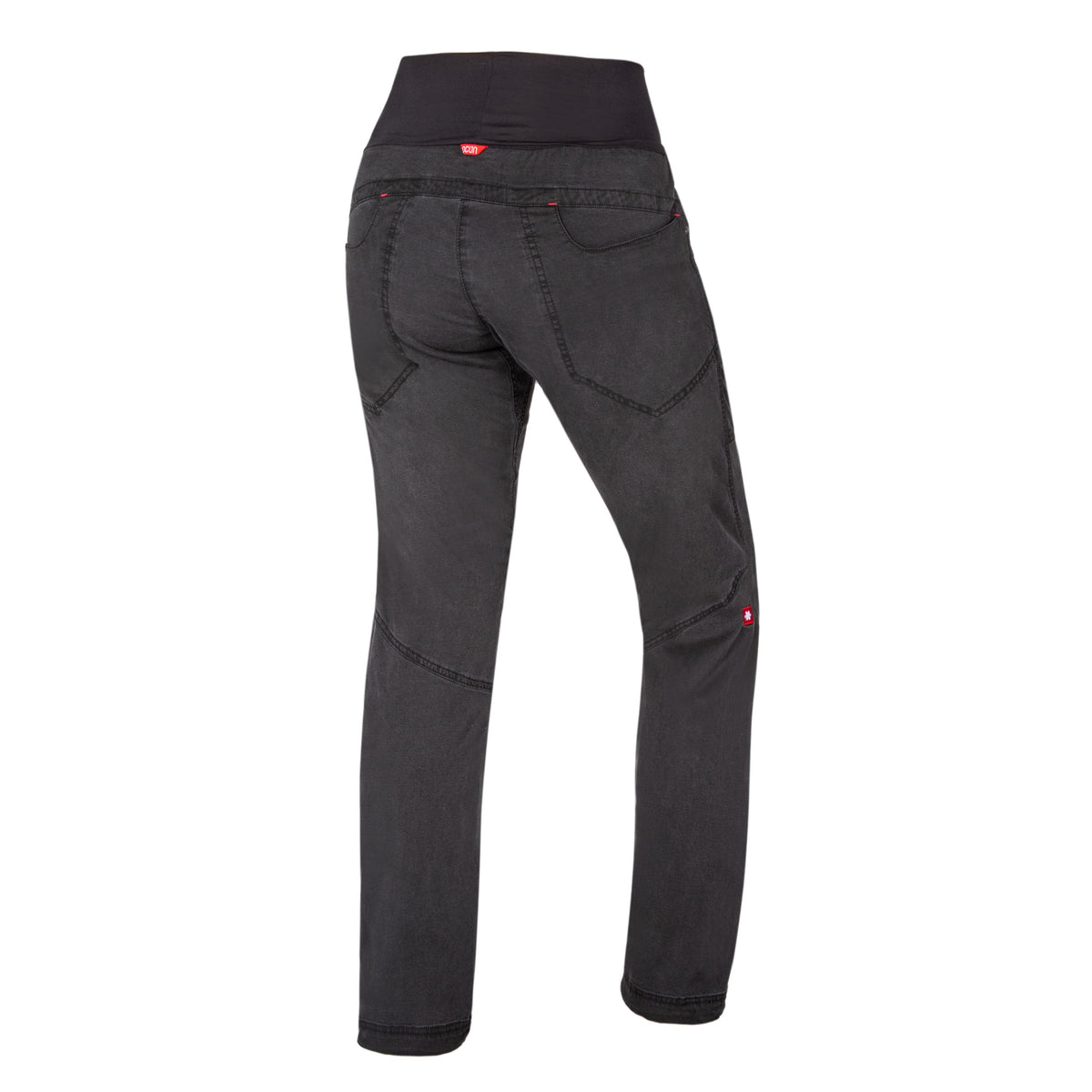 Ocun Noya Women's Organic Black Climbing | Bouldering Jean - rear view - The Climbing Shop