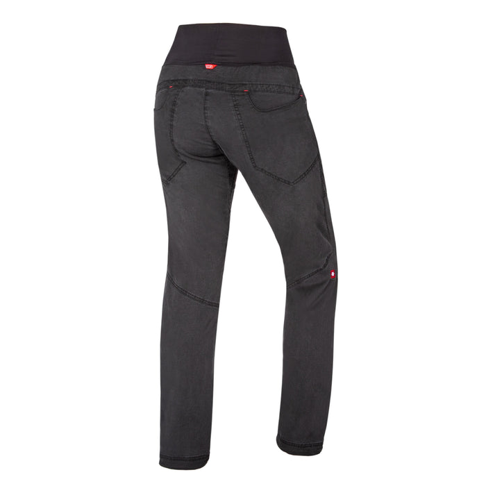 Ocun Noya Women's Organic Black Climbing | Bouldering Jean - rear view - The Climbing Shop