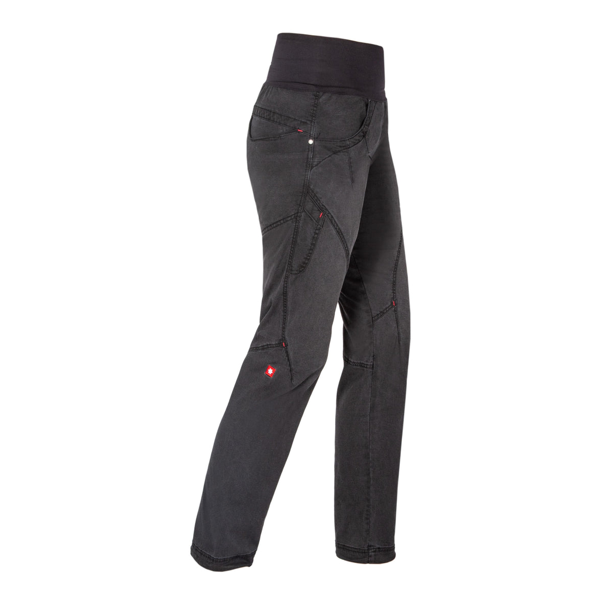 Ocun Noya Women's Organic Black Climbing | Bouldering Jean - side view - The Climbing Shop