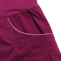 Ocun Noya Climbing | Bouldering Short Wine Rhodoendron - close up of front pocket - The Climbing Shop