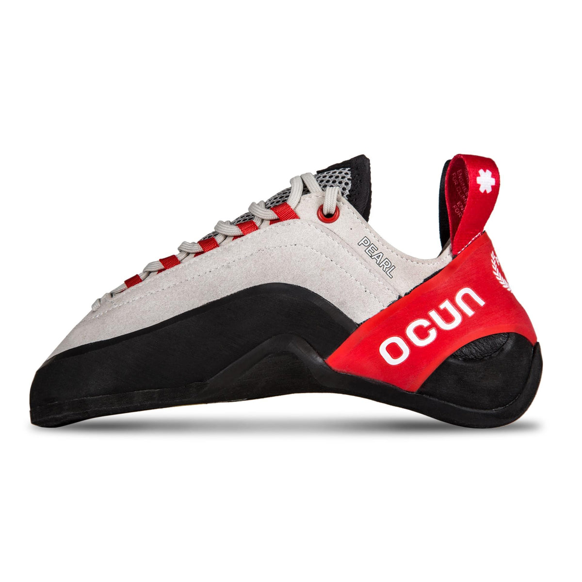 Ocun Pearl trad climbing shoe - view from outside - The Climbing Shop