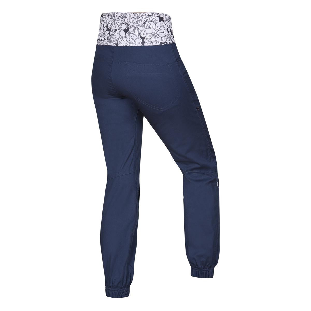 Ocun Sansa Women's Climbing Pant Blue Saragasso Sea - rear view - The Climbing Shop