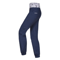Ocun Sansa Women's Climbing Pant Blue Saragasso Sea - side view - The Climbing Shop