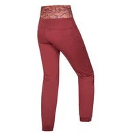 Ocun Sansa Women's Climbing Pant Red Oxblood - rear view - The Climbing Shop
