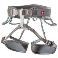 Ocun Twist climbing harness silver - front view - The Climbing Shop