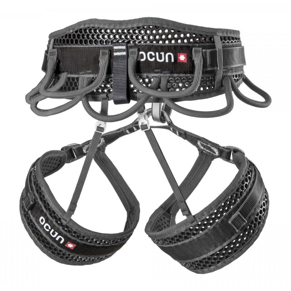 Ocun WeeBee Bigwall Climbing Harness Grey - back view - The Climbing Shop