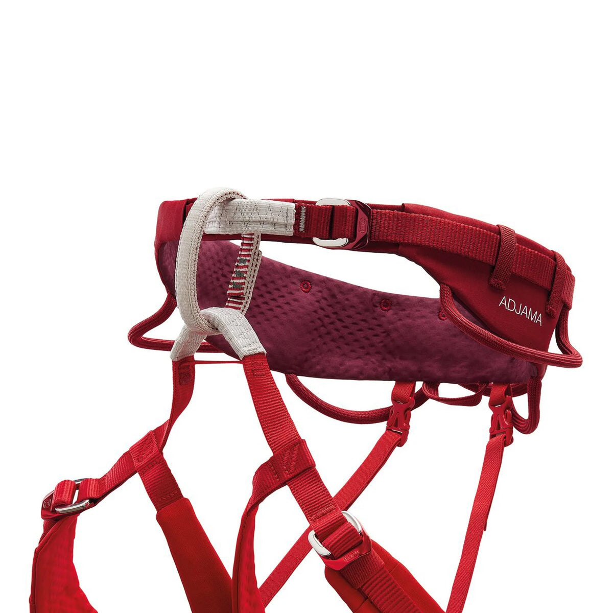 Petzl Adjama rock climbing and mountaineering harness - side view - The Climbing Shop