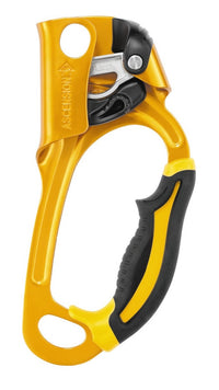 Petzl Ascension Rope Ascender Right Handed yellow - The Climbing Shop 9:16
