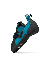 Scarpa Boostic climbing shoe - inside 45 degree heel view - The Climbing Shop