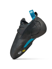 Scarpa Chimera climbing | bouldering shoe - 45 degree inside heel forward view - The Climbing Shop