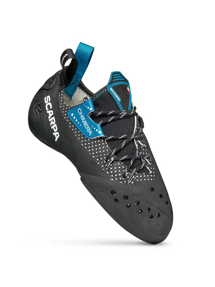 Scarpa Chimera climbing | bouldering shoe - 45 degree outside toe forward view - The Climbing Shop