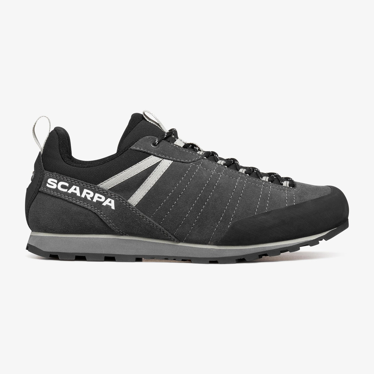 Scarpa Crux 2 Approach Shoe Shark Light Olive - outside side view - The Climbing Shop