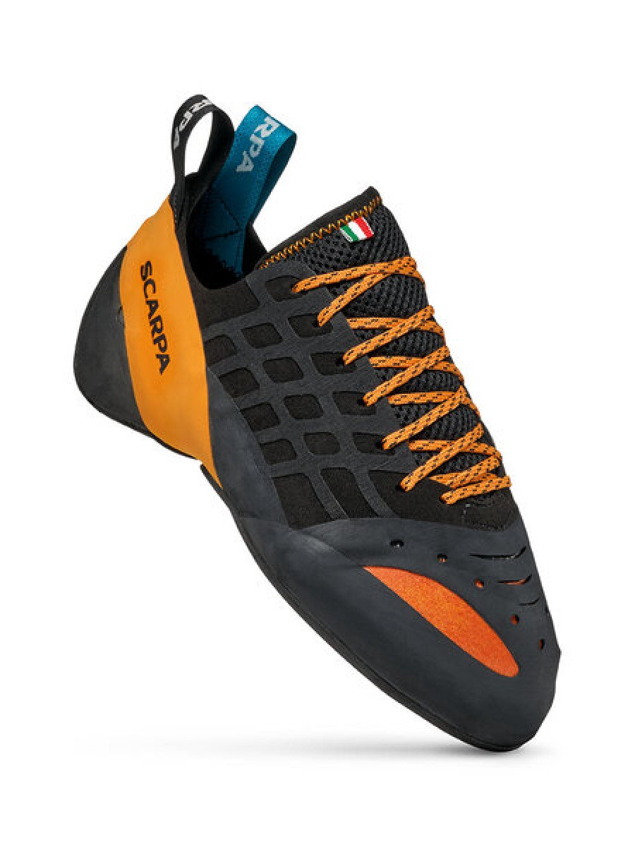 Scarpa Instinct Lace Up climbing shoe outside view 45 degrees - The Climbing Shop