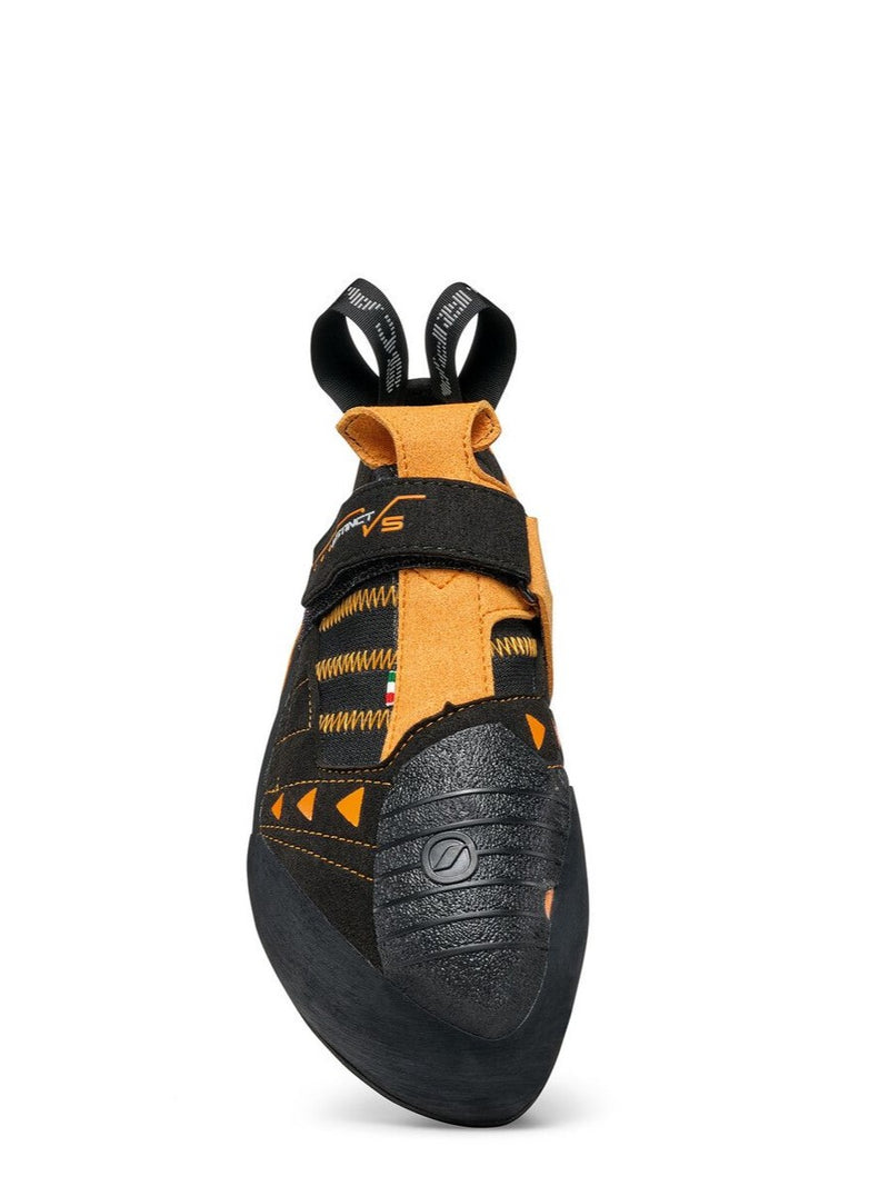 Scarpa Instinct VS climbing shoe toe view - The Climbing Shop