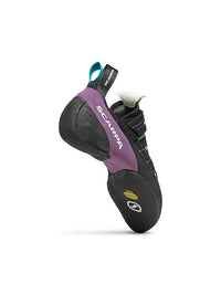 Scarpa Instinct VSR Low Volume climbing shoe - 45 degree outside heel view - The Climbing Shop