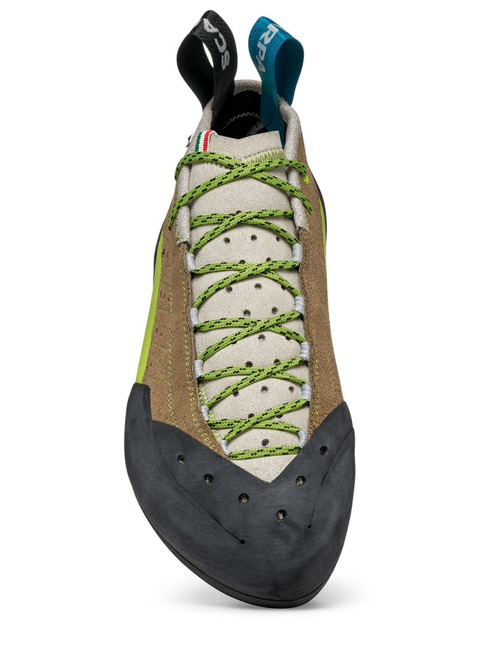 Scarpa Maestro mid height trad climbing shoe - front view - The Climbing Shop