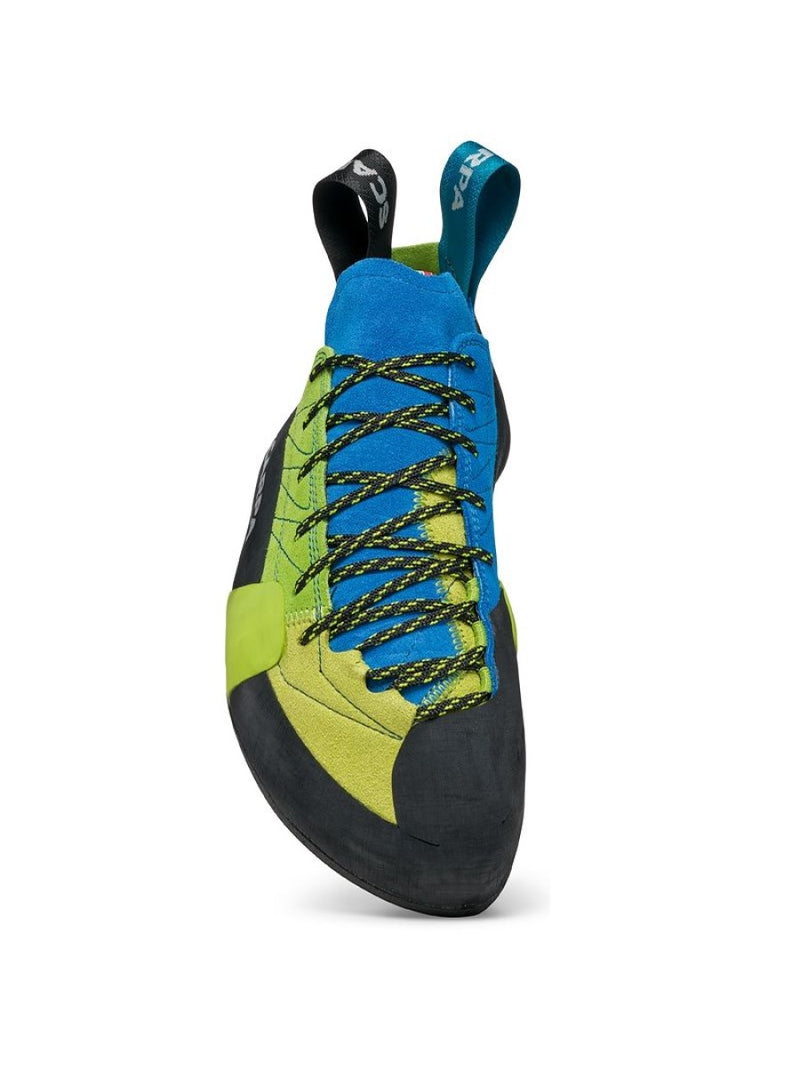 Scarpa Mago climbing|bouldering shoe front view - The Climbing Shop