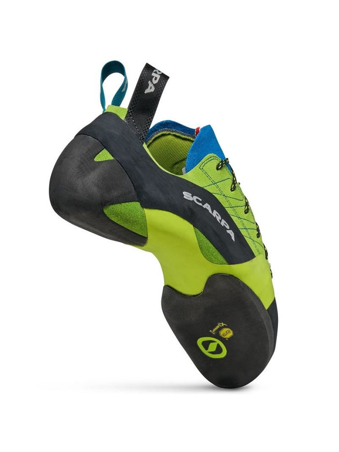 Scarpa Mago climbing|bouldering shoe outside heel view - The Climbing Shop