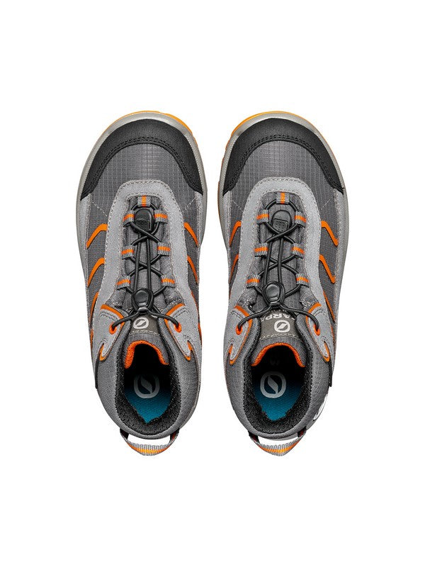 Scarpa Mistral Kids Goretex hiking shoe - top down view - The Climbing Shop