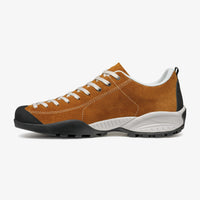 Scarpa Mojito Burnt approach shoe - inside side view - The Climbing Shop