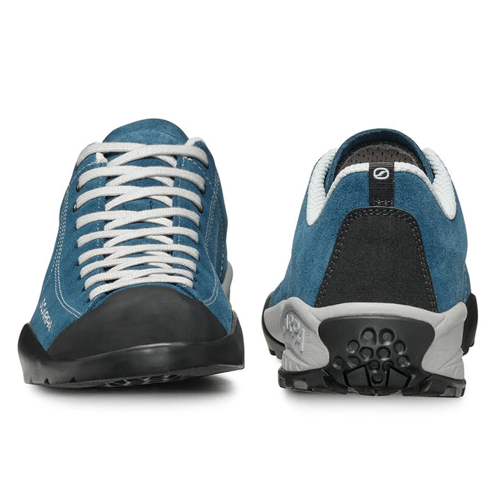 Scarpa Mojito Ocean approach shoe - heel and toe view - The Climbing Shop