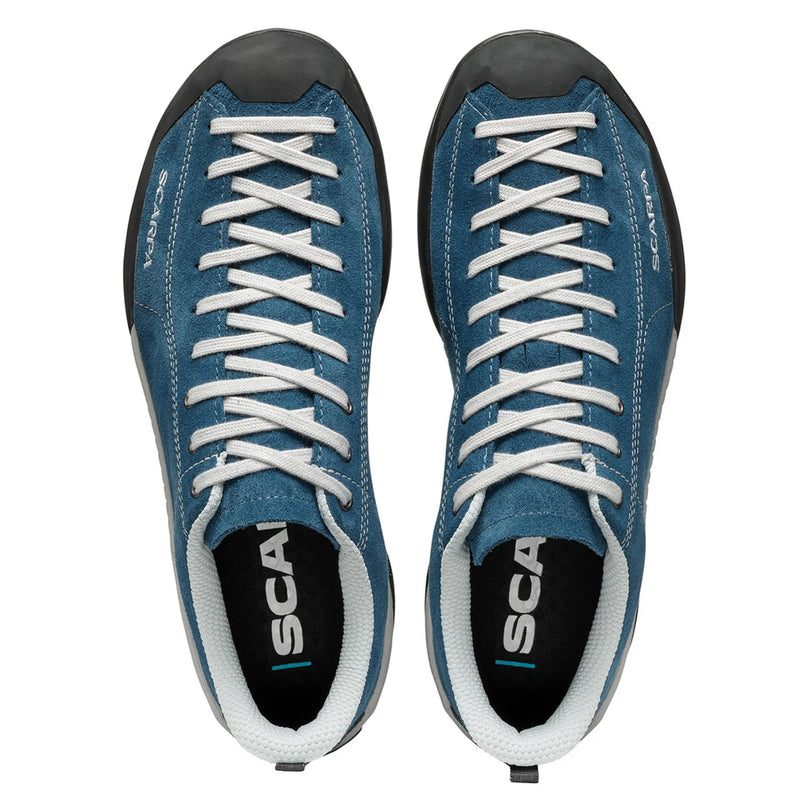 Scarpa Mojito Ocean approach shoe - top down view - The Climbing Shop