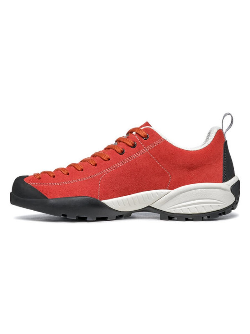 Scarpa Mojito Red Ibiscus approach shoe inside view - The Climbing Shop