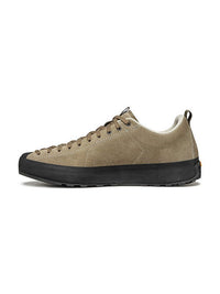 Scarpa Mojito Wrap Dark Rock approach shoe - view of inside of right shoe - The Climbing Shop