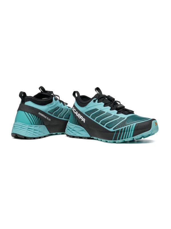 Scarpa Ribelle Run Womens Aqua Black trail running shoe - pair - The Climbing Shop