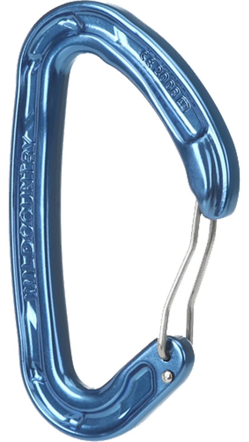 Wild Country Helium Wiregate carabiner - Blue - The Climbing Shop 9:16