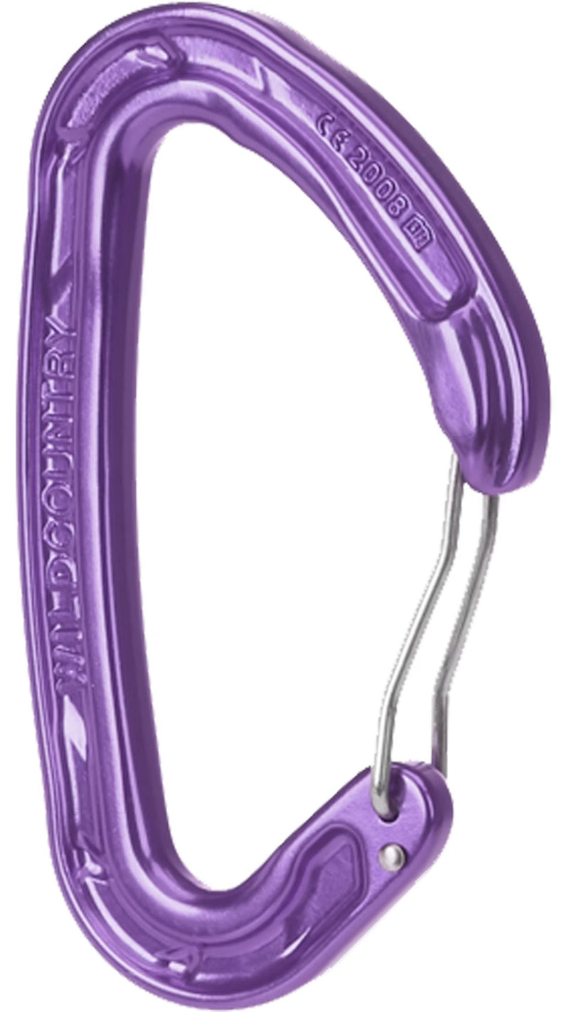 Wild Country Helium Wiregate carabiner - Purple - The Climbing Shop 9:16
