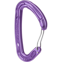 Wild Country Helium Wiregate carabiner - purple - The Climbing Shop
