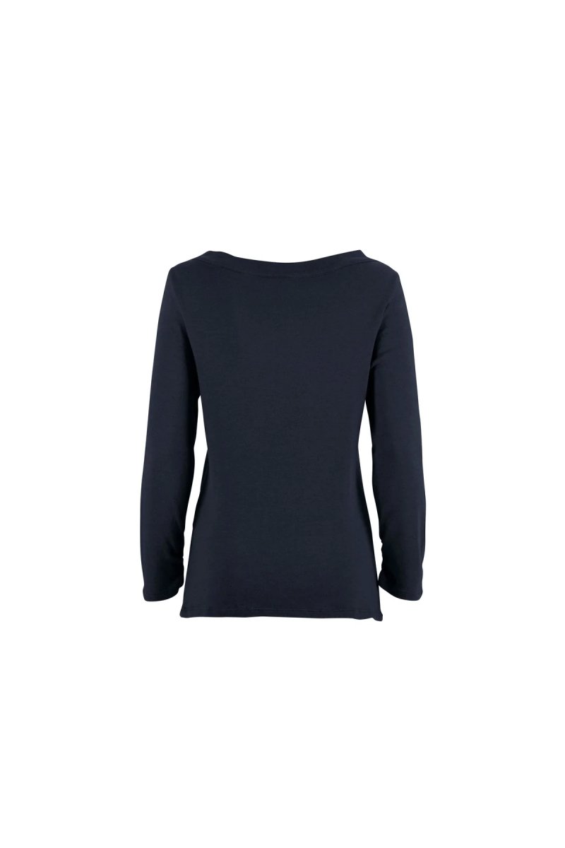 E9 Alys Womens Long Sleeve Tee - SM - Blue Night - The Climbing Shop