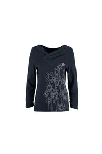 E9 Alys Womens Long Sleeve Tee - SM - Blue Night - The Climbing Shop