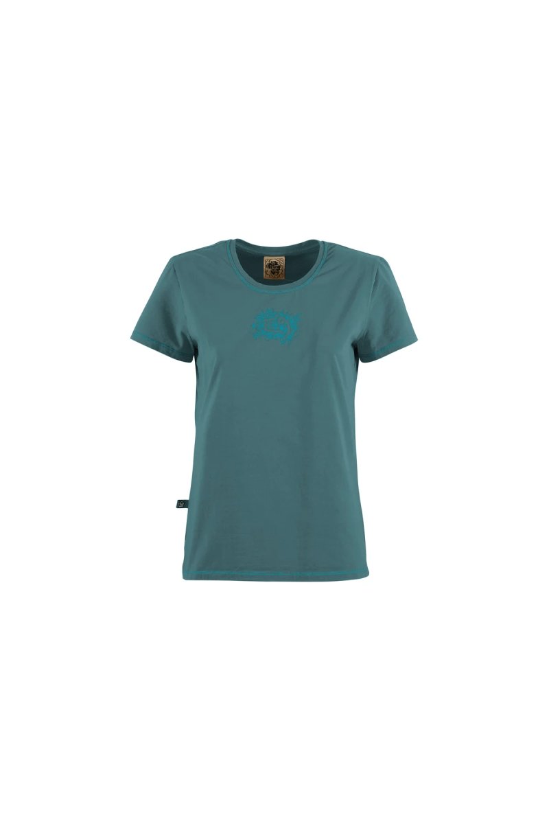 E9 Bloss Womens Tee - XS - Slate - The Climbing Shop