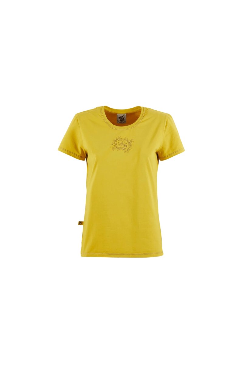 E9 Bloss Womens Tee - XS - Celery - The Climbing Shop