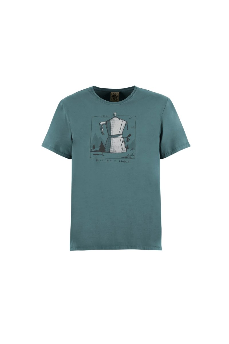 E9 Moka T-Shirt - SM - Slate - The Climbing Shop