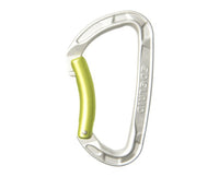 Edelrid Pure Solid Gate - Silver bent - - The Climbing Shop