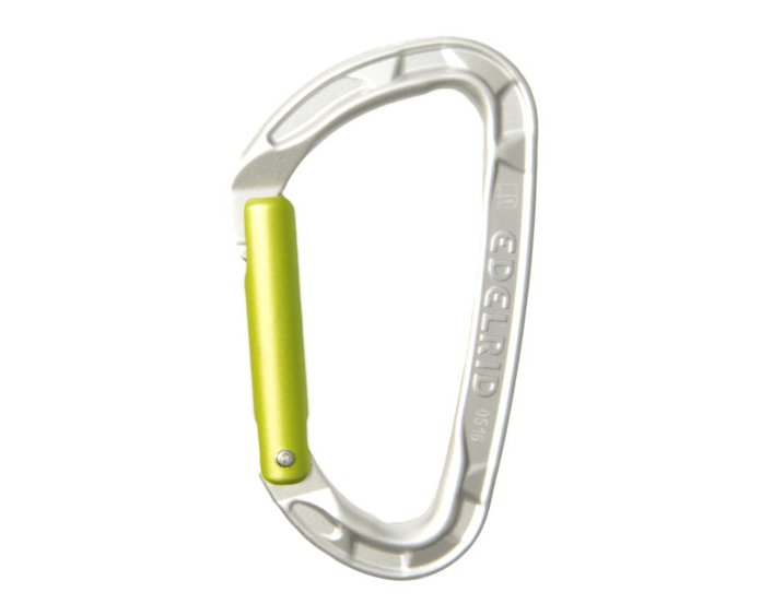 Edelrid Pure Solid Gate - Silver straight - - The Climbing Shop