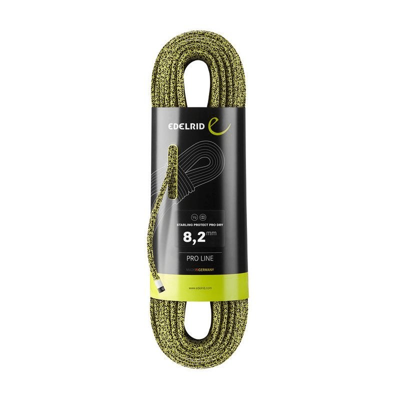 Edelrid Starling Protect Pro 8.2mm - 60m - Yellow - The Climbing Shop