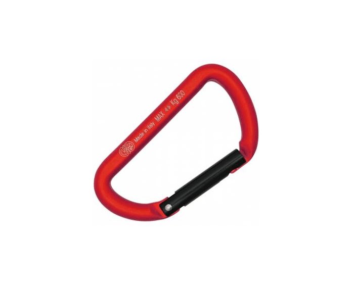 Kong Mini D Accessory carabiner - Red - The Climbing Shop