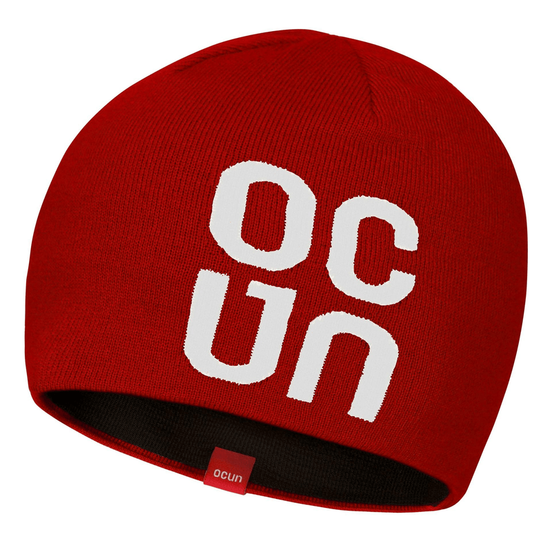 Ocun Logo Beanie - Red - - The Climbing Shop