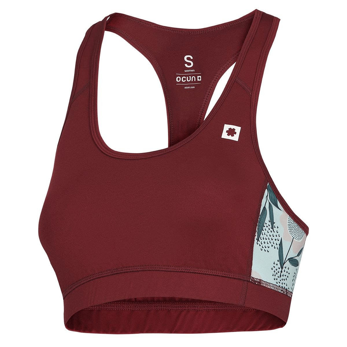 Ocun Misty Bra Top - XS - Wine Merlot - The Climbing Shop