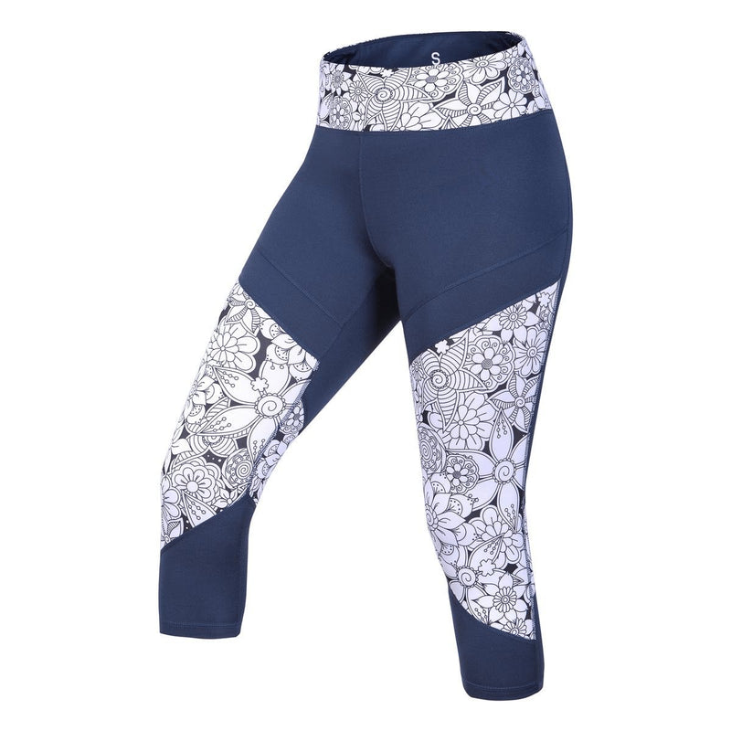 Ocun Rhea 3/4 Leggings - XS - Blue Sargasso Sea - The Climbing Shop