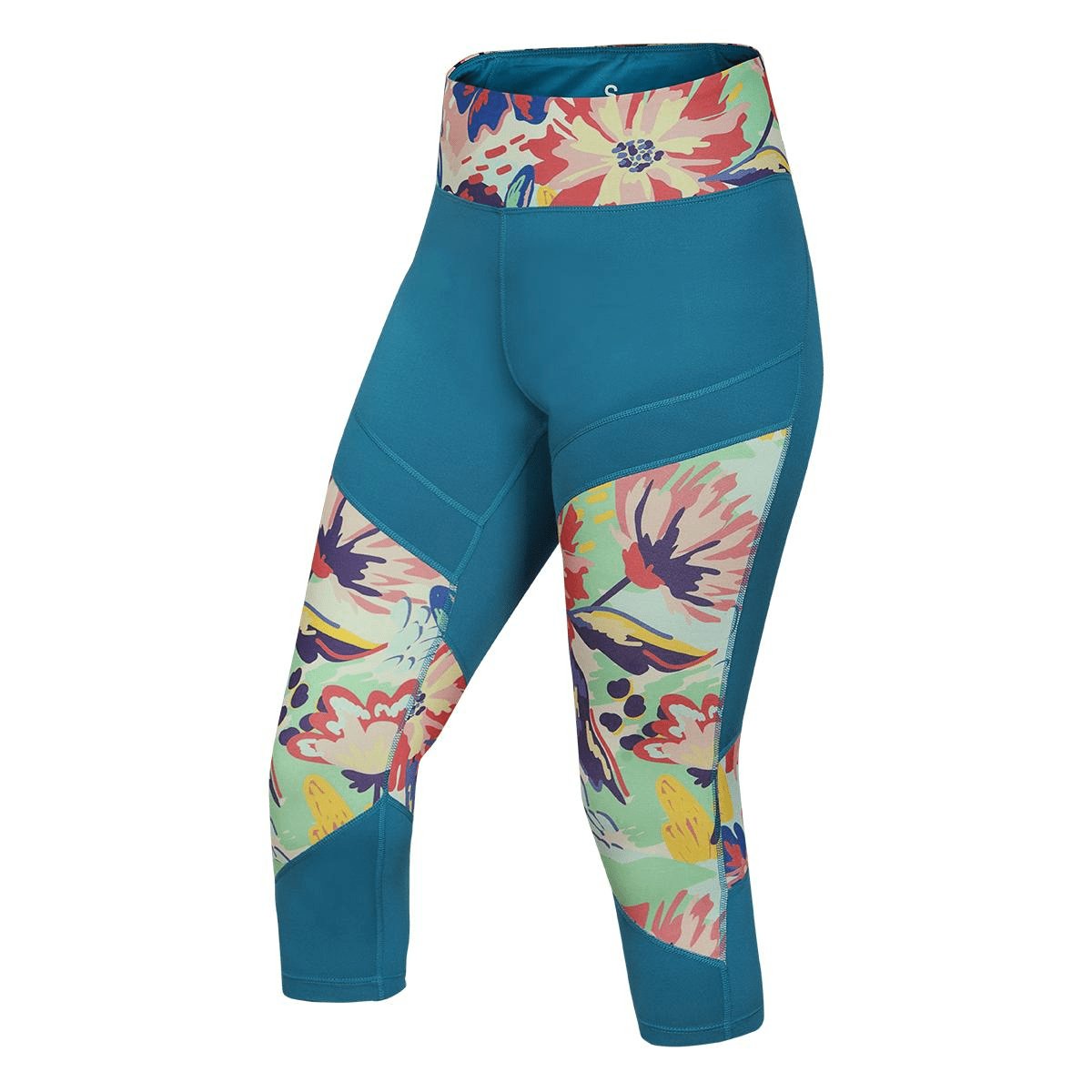 Ocun Rhea 3/4 Leggings - XS - Blue Fjord - The Climbing Shop