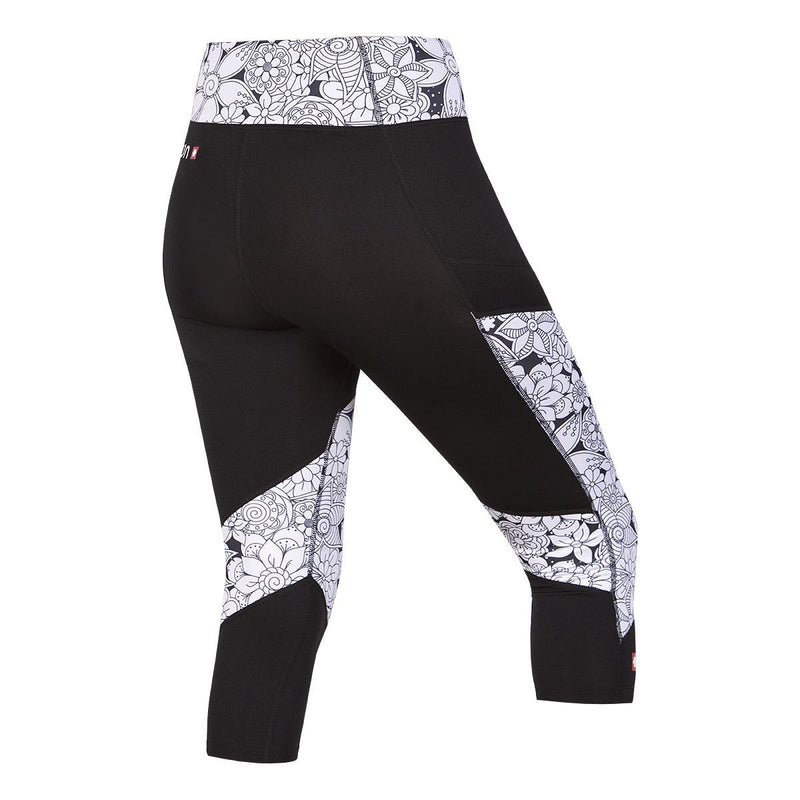 Ocun Rhea 3/4 Leggings - XS - Black Caviar - The Climbing Shop